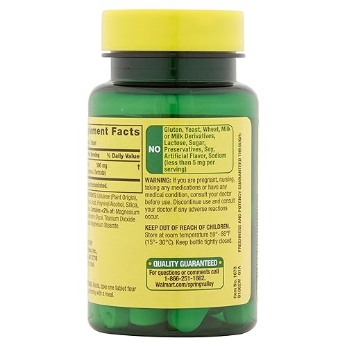 Spring Valley 30 Tablets 500 mg L-Carnitine Dietary Supplement 30 in Dubai  - UAE