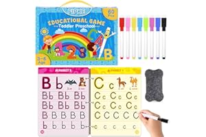 Preschool Learning Activities Handwriting Practice for Kids, 60 Pages Educational Montessori Toys for 3 4 5 6 Year Old Kinder