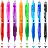 USUAL 0.5mm 8 Color Erasable Gel Pens,Make Mistakes Disappear Colored Pens,Fine Point Retractable Erasable Gel Pens for Writing,Drawing,Office,Plannen,School Supplies