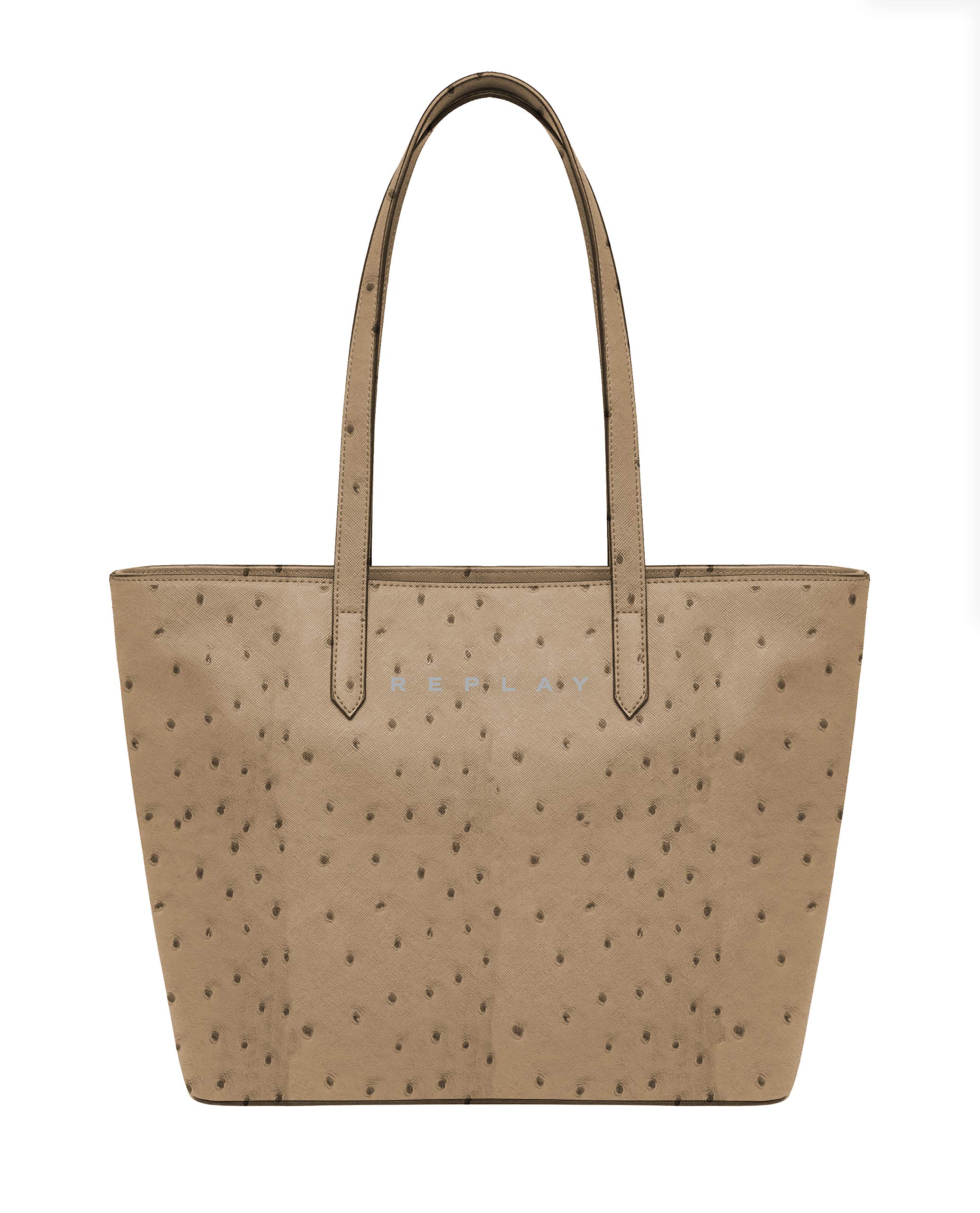 Replay Women's Fw3145 Handbag, 075 Dark Pale Beige, UNIC