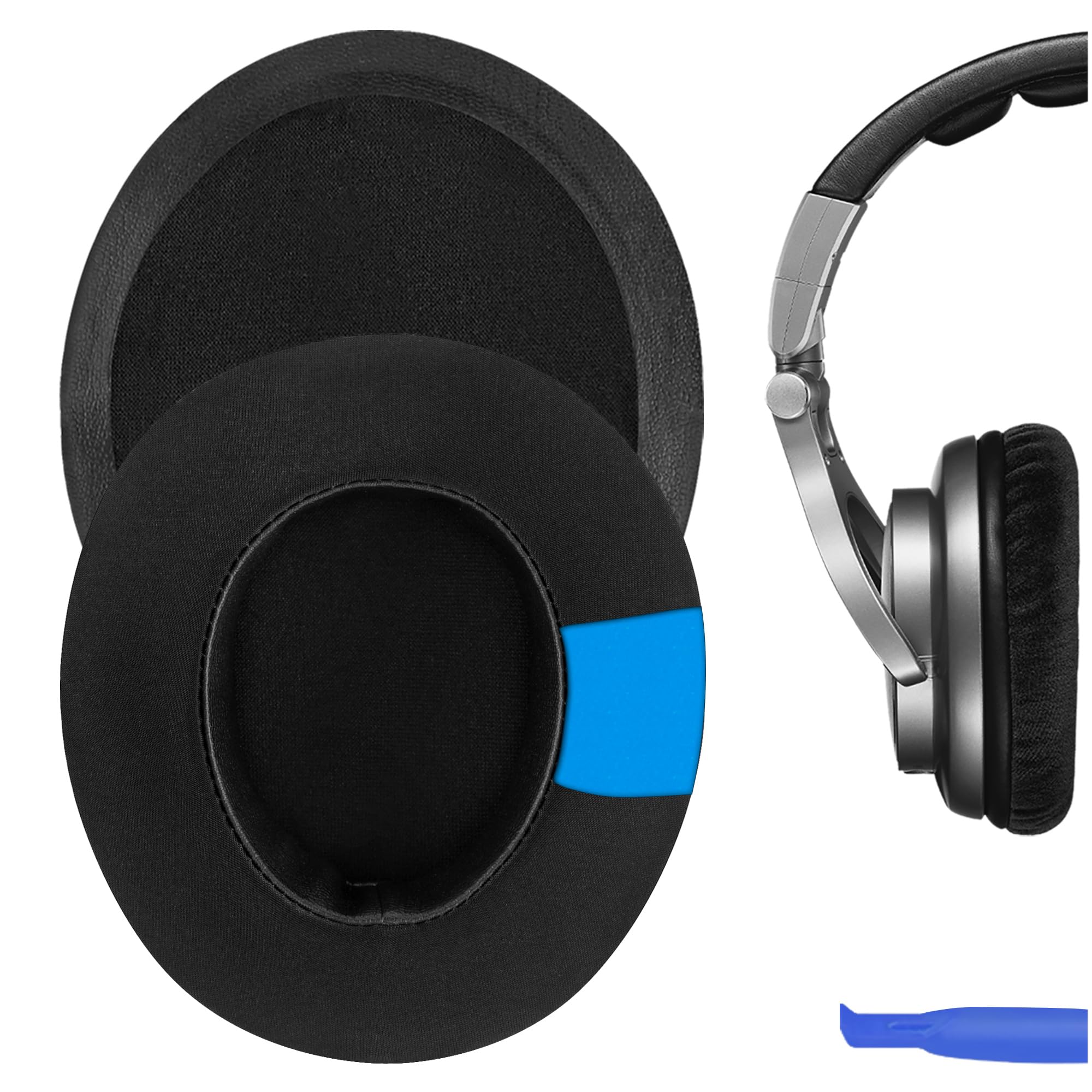 Geekria Sport Cooling Gel Replacement Ear Pads for Sony MDR-CD250 Headphones Ear Cushions, Repair Parts (Black)