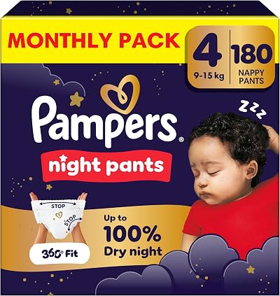Pampers Night Pants Size 4 Nappy Pants Overnight Protection