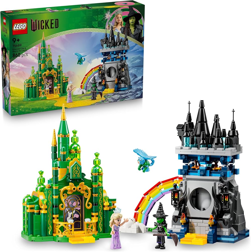 LEGO Wicked Emerald City & Kiamo Ko Castle 75689 with Elphaba Glinda Minis