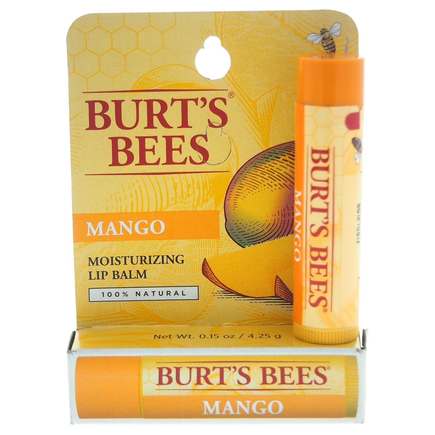 Burt's Bees Mango Moisturizing Lip Balm Blister 0.15oz Lip Balm