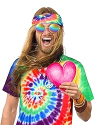 Norme 4 Pieces Halloween Hippie Costume Set Include