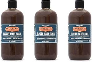 PACIFIC PICKLE WORKS Bloody Mary Elixir (3-pack) - All natural Bloody Mary seasoning mixer 16oz squeeze bottle