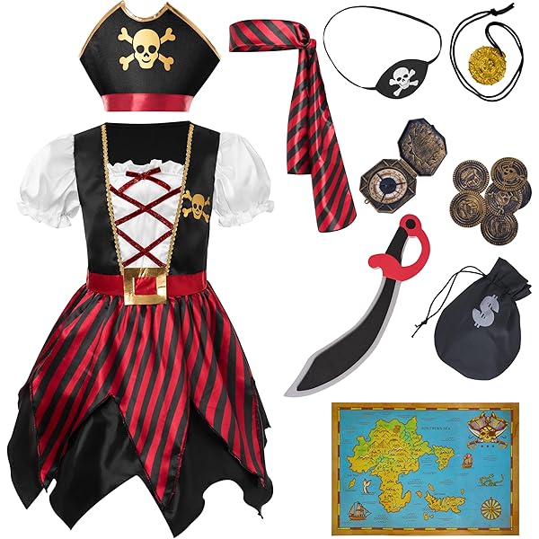 Halloween Skelet Piraat Kostuum Kind