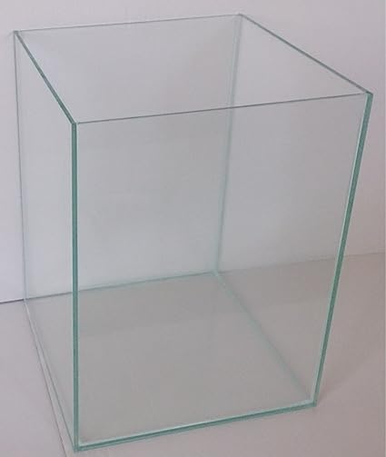 12 Liter Glasaquarium Würfel 20x20x30 cm Glasbecken Aquarium Cube transparent verklebt