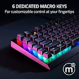Razer BlackWidow V4 X Green Switch Mechanical Keyboard US Layout Black view 3