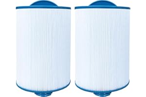 Chryseos Spa Filter Compatible with 6CH-940, FC-0359, PWW50P3 (1 1/2" Coarse Thread), 817-0050, 25252, 03FIL1400, SAE Thread, 45 sq.ft., 2 Pack
