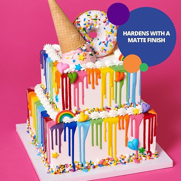 DECOPAC CAKE DRIP, YELLOW COLOR, VANILLA FLAVOR, MATTE LIKE CHOCOLATE, 6.35 OZ
