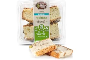 DIJAS Natural Foods, Flourless Containing No Gluten, Fat Free Biscotti Cookie, All Natural Preservative Free Ingredients (5 ounces, Pistachio)