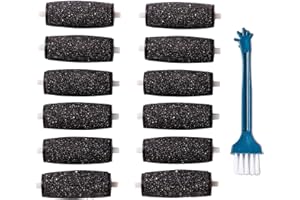 LULUKO 12Extra Coarse Refill Heads Replacement Rollers Compatible with Amope Pedi Perfect Footfile
