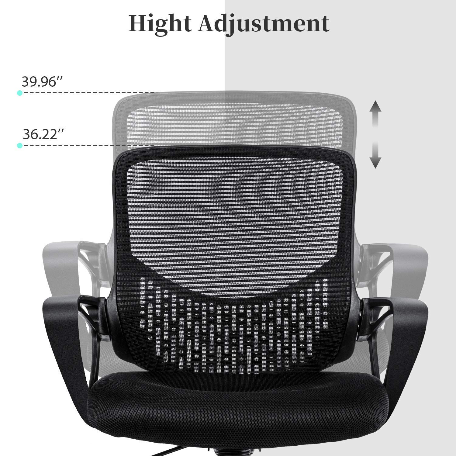 SMUGDESK Ergonomic Office Chair Lumbar Support Mesh Chair Computer Desk