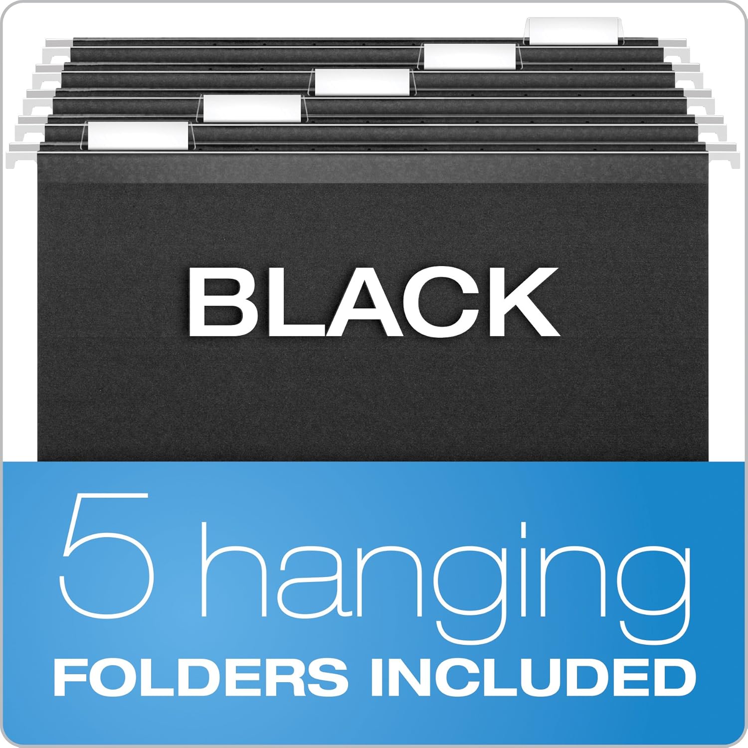Pendaflex Portable Desktop File, Side Handles, Hanging File Folders, Tabs & Inserts, Letter Size, 9-1/2 x 12-3/16 x 6 Inches, Black (23013) : Hanging File Folders : Office Products