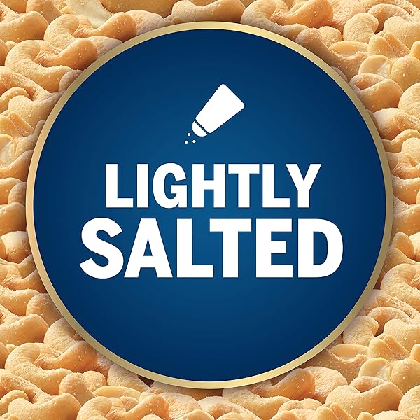 PLANTERS DELUXE LIGHTLY SALTED WHOLE CASHEWS, 18.25 OZ. RESEALABLE CONTAINER – LIGHTLY SALTED CASHEWS & LIGHTLY SALTED NUTS – SNACKS FOR ADULTS & KIDS – VEGAN SNACKS, KOSHER