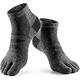COLORADO SOCK CO – Midweight Merino Toe Socks for Men & Women – Durable, Blister Prevention, Hiking & Running Socks – 2 Pair