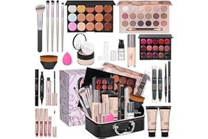 LAZORA All in One Makeup Kit Makeup Kit for Women Full Kit Makeup Set Multipurpose Bundle Holiday Gift Box Essential Starter Bundle Include Full Make up Kit for Women (Box3)