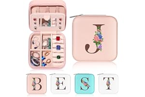 Yesteel Bridesmaid Gifts Bridesmaid Proposal Gifts Maid Of Honor Proposal Gifts Matron Of Honor Proposal Gifts, Travel Jewelry Case Initial J