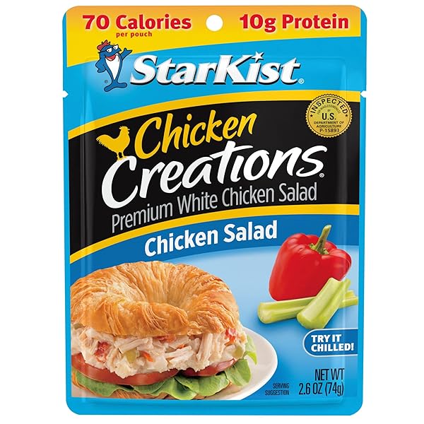 STARKIST CHICKEN CREATIONS, CHICKEN SALAD, SINGLE SERVE POUCH, 2.6 OZ