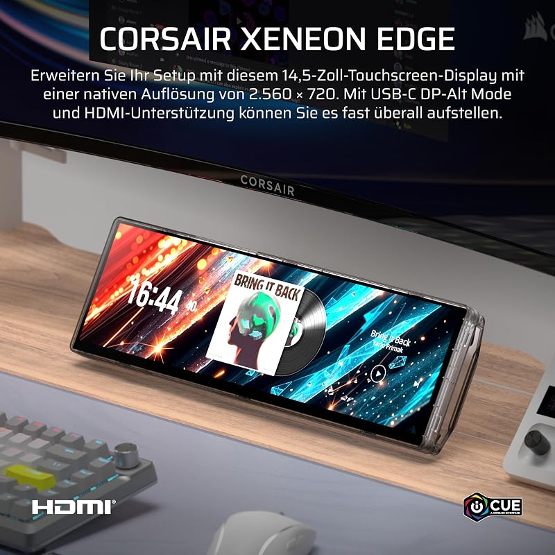 XENEON EDGE 14,5-Zoll-2K-LCD-Touchscreen HDMI und USB-C – Crystal