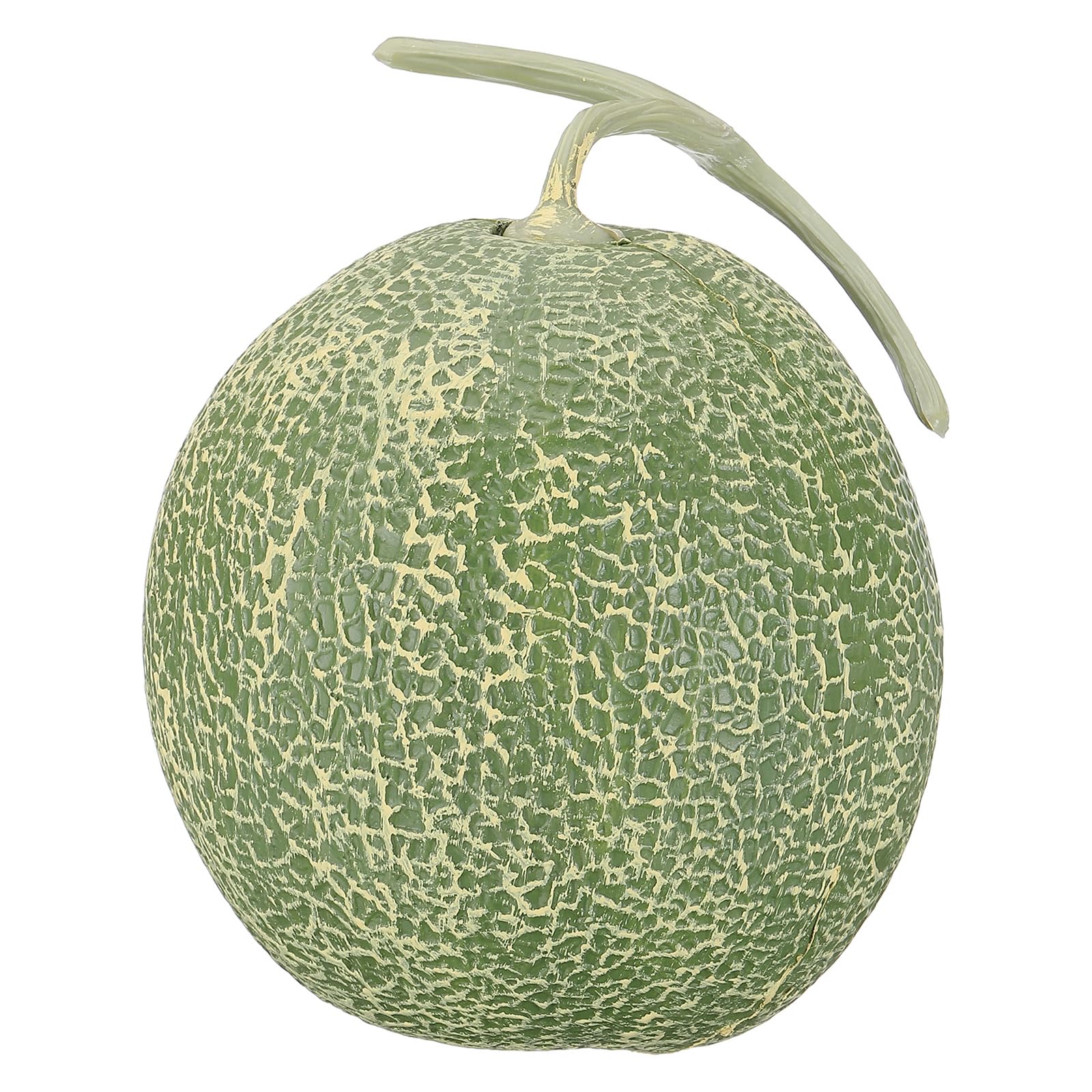 Photo 1 of PATIKIL 1 Pcs Artificial Cantaloupe, Plastic Simulation Fake Cantaloupe Lifelike Realistic Faux Fake Fruit Model for Home Kitchen Party Decoration, Photography Props