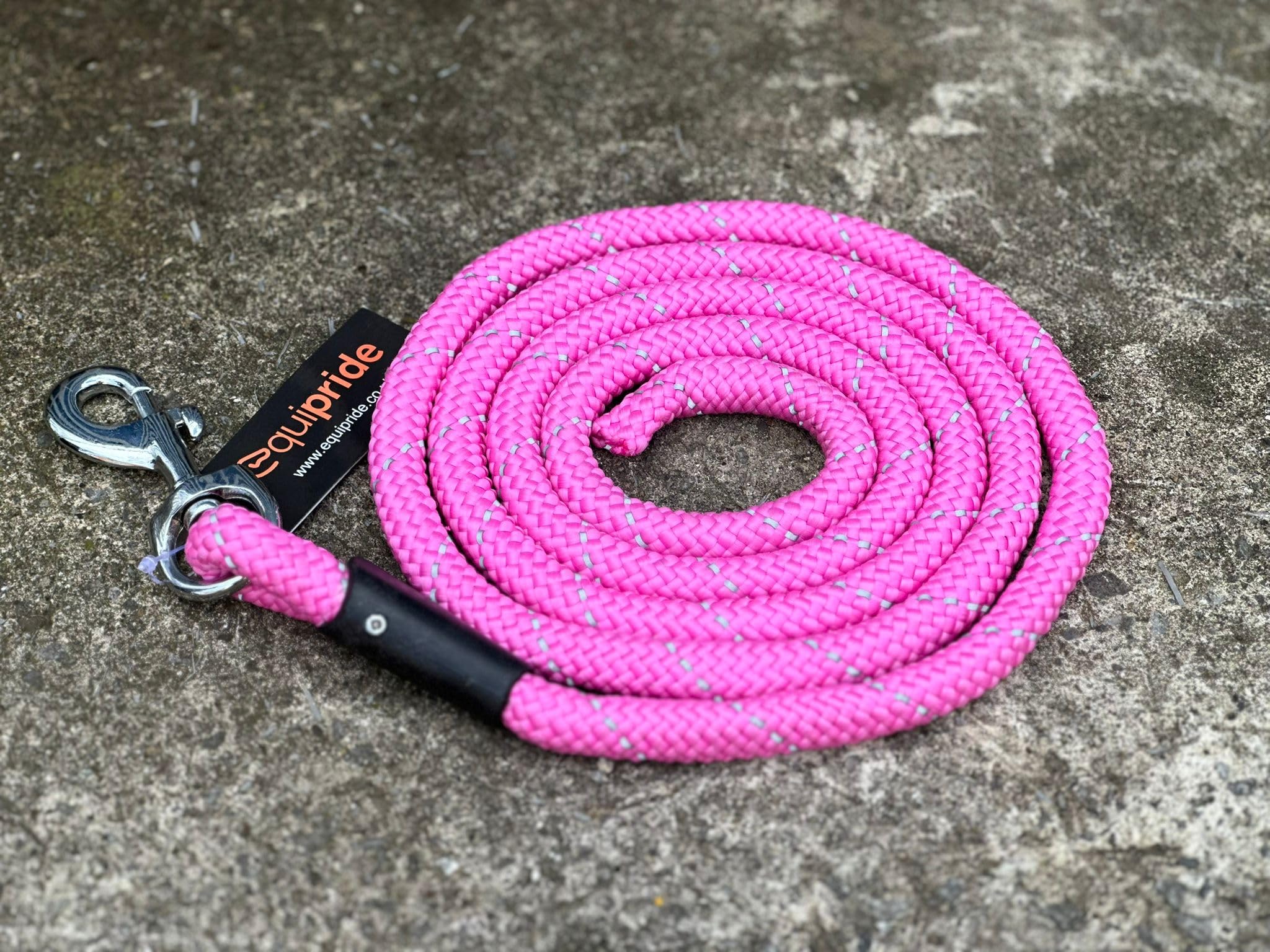 Horse lead rope for Headcollar Reflective Length 2 meters 7 Amazing Colours (Pink)