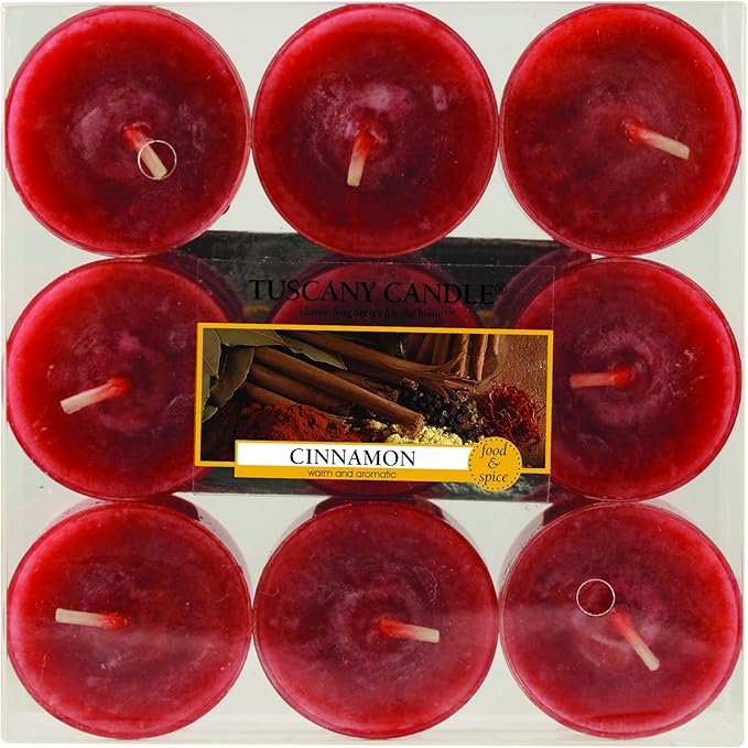 Langley Empire Candle Tuscany Tealights, Scented, Cinnamon