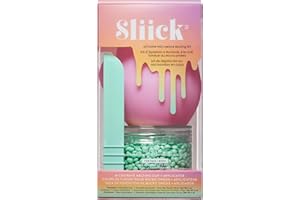 Sliick At Home Waxing Kit for Women, Pink – Coconut Melon, Hard Wax Kit for Hair Removal, Microwave Melting Cup, Applicator & Beads, At Home Wax Set