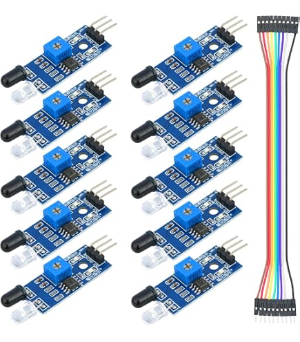 Lot De 5 Modules De Détection Infrarouge IR Pour Arduino Et Robots Intelligents - Évitement D'Obstacles