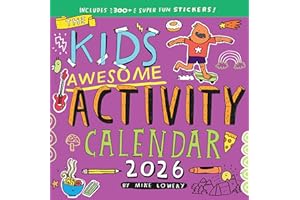 Kid's Awesome Activity Wall Calendar 2026: Includes 300+ Super Fun Stickers!