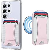 YWXTW 2025 Upgraded Magnetic Wallet for Samsung Galaxy S25/S24 Series and iPhone 16/15/14/13/12 Models, 6 Cards Holder, Minimalist Slim Leather Magnet Wallet