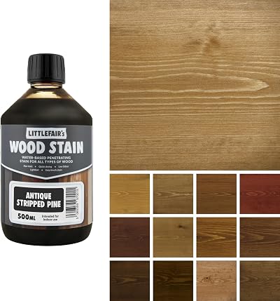 Littlefair's Wood Stain Water-Based Antique Stripped Pine 500ml
