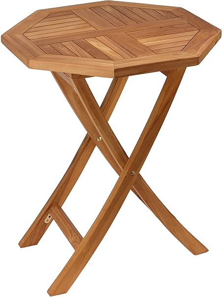 Amazon Com Bare Decor Romanee Octagon Outdoor Teak Dining Table