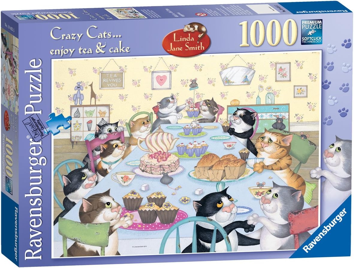 Ravensburger Gatti, tè e Torta Puzzle, 1000 Pezzi Amazon.it Giochi e