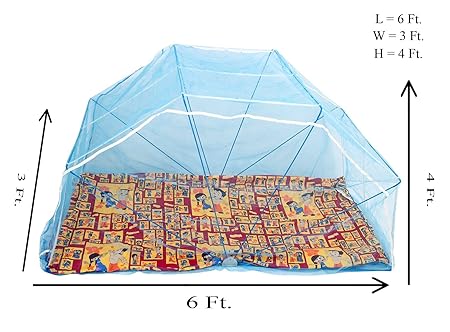 Elegant Mosquito Net Elegant Single Bed 3*6 Blue Color Mosquito Net