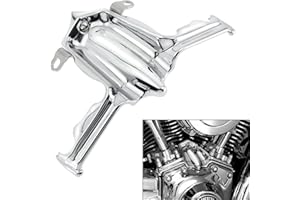 HDBUBALUS Motorcycle Tappet Lifter Block Accent Cover for Harley Twin Cam Street Glide Road King 1999-2017 Chrome