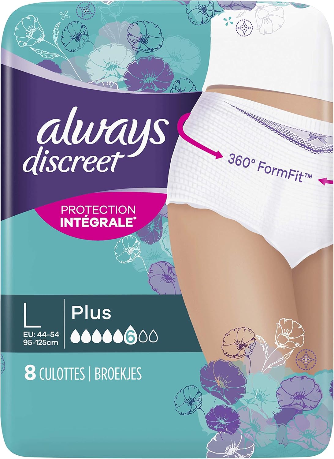 Always Discreet Incontinence Pants for Incontinence / Bladder Leaks, Size L, Eco Size x32 (Choice of 5, 6 and 7 Drops) - Image 3