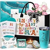MAYICIVO 21st Birthday Gifts for Her Women, Cool Fabulous Gift for 21 Year Old Female Best Gift Ideas Happy 21st Birthday Gifts Baskets for Women Her Sister Friends Daughter Girlfriend