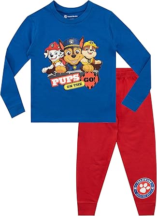 Amazon Com Paw Patrol Boys Chase Marshall And Rubble Pajamas Clothing