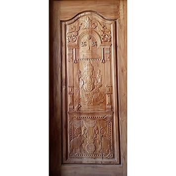 Kerala Teak Wooden Door 81x36x2 Inches Amazon In Home Improvement