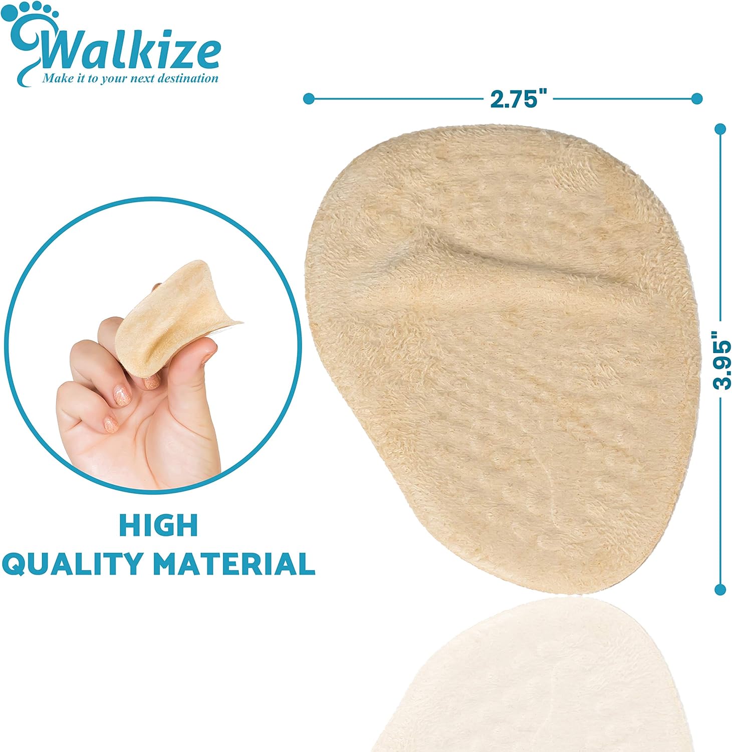 Metatarsal Pads | Metatarsal Pads for Women | Ball of Foot Cushions (2 Pairs Foot Pads) All Day Pain Relief and Comfort One Size Fits Shoe Inserts for Women (Beige): Health & Personal Care