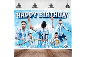 ALOTFS 5x3FT Soccer Star Happy Birthday Banner, Soccer Star Birthday Decorations, Soccer Star Party Decorations, Soccer Star Party Supplies Photography Decorations