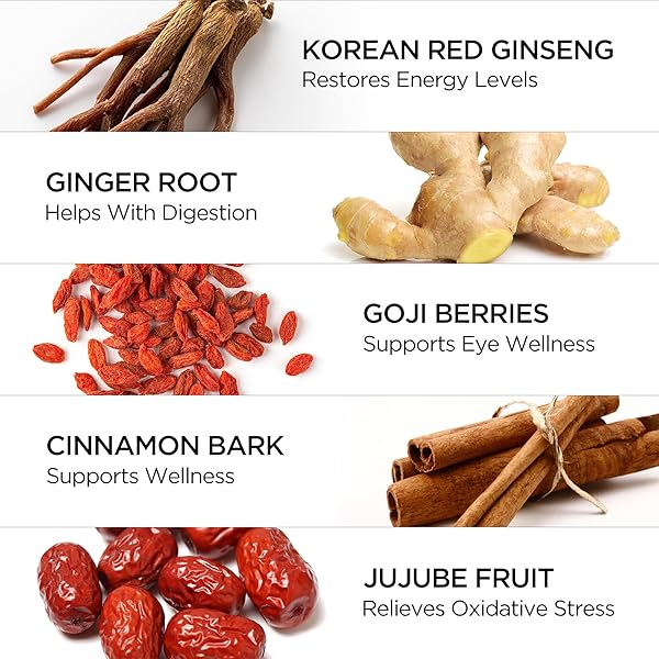 HONGSAMWON KOREAN RED GINSENG DRINK | ENERGY DRINK, PRE WORKOUT, HERBAL TEA, GINSENG SUPPLEMENT | KOREAN RED GINSENG EXTRACT, JUJUBE, GINGER, CINNAMON, GOJI BERRY | VEGAN FRIENDLY | 20 COUNT