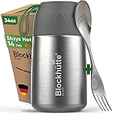 Blockhütte Thermos for Hot Food - 34 oz Vacuum Stainless Steel Thermal Lunch Box, Leakproof Soup Thermos, Wide Mouth Insulated Food Jar