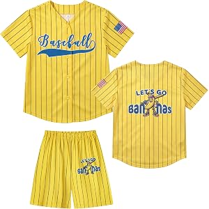 Sptuoiy Girl's 2 Pieces Banana Shirt and Shorts Set Baseball Team Fan Outfits Kids Game Day Casual Sets