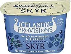 Icelandic Provisions, Wild Blueberry and Bilberry Thick and Creamy SKYR, 5.3 Ounce