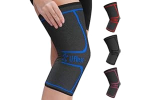 UFlex Athletics Compression Knee Brace for Women & Men Neoprene Knee Sleeves Support for Sports, Running, Weightlifting, Arthritis, Meniscus Tear, ACL, Hiking, Recovery Support & Fitness