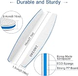 BLESWIN 12pk Nail Files 240/240 Grit Double Sided Emery Boards Natural Nails view 6