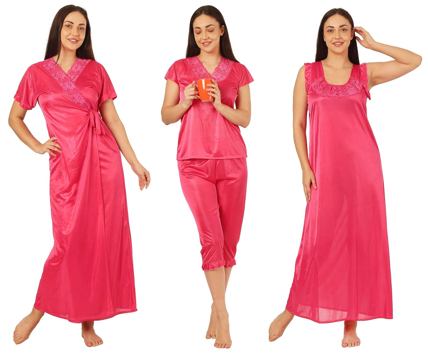 4 piece nighty dress